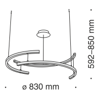 Подвесной светильник Maytoni MOD054PL-L52B4K