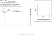 Светильник подвесной Crystal Lux CLT 035C L1200 BL