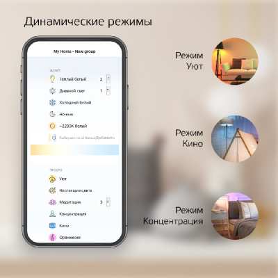 Лампочка светодиодная филаментная Smart Home 1280112