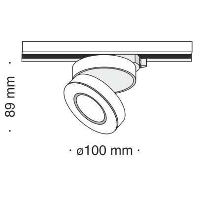 Трековый светильник Maytoni TR006-1-12W3K-B
