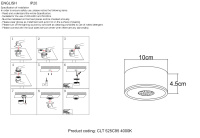 Светильник потолочный Crystal Lux CLT 525C95 WH 4000K