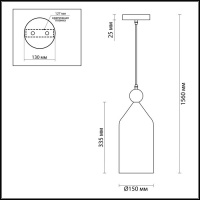 Подвесной светильник Bolli 4091/1