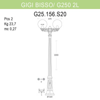 Уличный фонарь Fumagalli Gigi Bisso/G250 2L G25.156.S20.BYE27