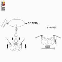 Точечный светильник St216 ST216.508.01