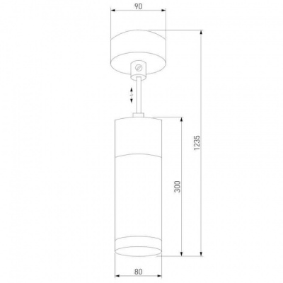 Подвесной светильник Double Topper 50135/1 LED хром / черный жемчуг