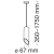 Подвесной светильник Maytoni P026PL-01W