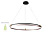 Люстра Crystal Lux FERNANDO SP88W LED D1000 COFFEE/BLACK