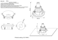 Светильник встраиваемый Crystal Lux CLT 004C1 CH