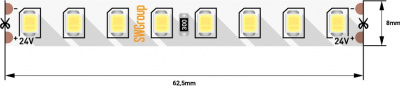 Светодиодная лента  SWG2P128-24-11.5-W