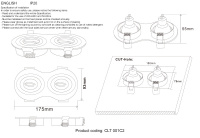 Светильник встраиваемый Crystal Lux CLT 001C2 WH