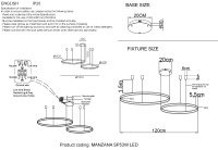 Люстра Crystal Lux MANZANA SP53W LED  BLACK