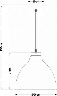 Подвесной светильник Braccio A2055SP-1GY