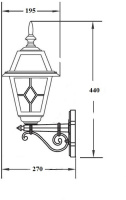 Настенный фонарь уличный FARO 91101 Bl