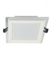 Встраиваемый светильник Lumina Deco Beneto LDC 8097-SQ-GL-18WSMD-D200*W200 WT