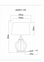 Интерьерная настольная лампа Baymont A5059LT-1PB