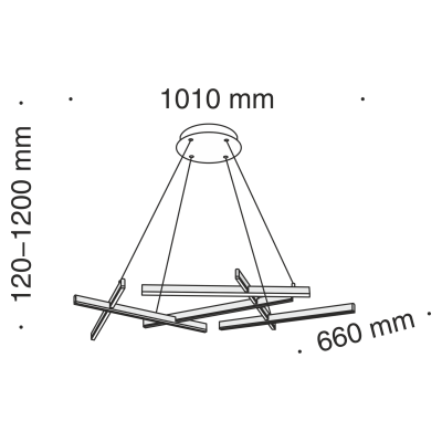 Подвесной светильник Maytoni MOD016PL-L75B
