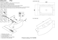 Влагозащищенный светильник Crystal Lux CLT 023W2 BL