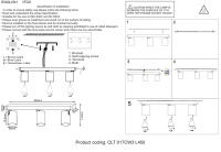 Светильник потолочный Crystal Lux CLT 017CW3 L450 BL