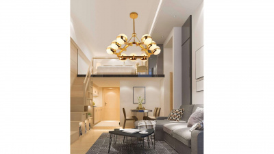 Подвесной светильник Lumina Deco Optimus LDP 6038-9 GD