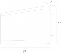 Настенный светильник Lingotto A8156AL-2GY