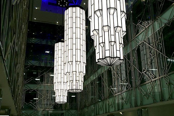 Лебедки для люстр весом 1000 кг – Бизнес-центр FORT TOWER, г.Санкт-Петербург